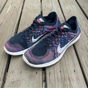 Nike Free 4.0 Flyknit | Navy/Pink/Blue/White | Men’s size 13 | Size tag removed
